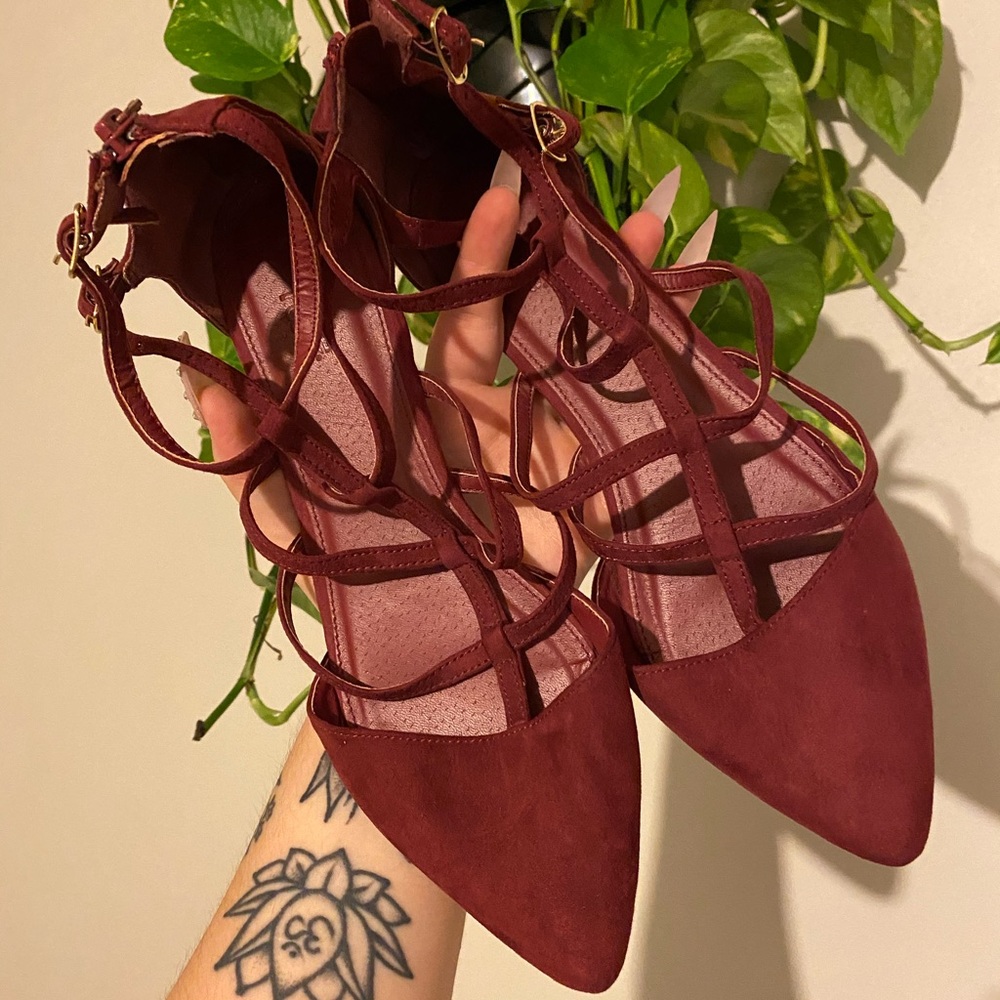 Red Velvet Flats